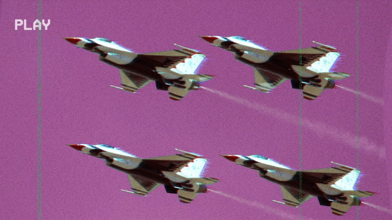 1920x1080 px, VHS, vaporwave, glitch Art, 1080P, General Dynamics F, aircraft, Multirole fighter