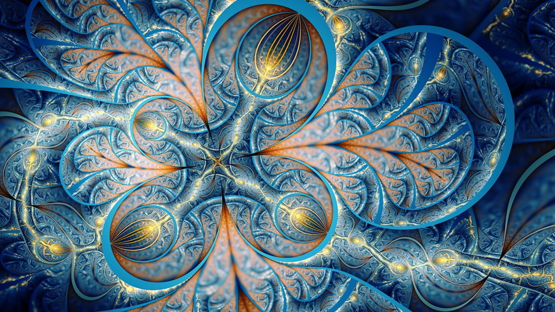 pattern, texture, floral pattern, art, ornate, religion, craft, digital art, design, fractal art, creativity, 1080P, backgrounds, blue, textured, indoors
