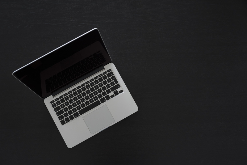 no people, electronics industry, keyboard, close-up, apple, copy space, black background, computer, studio shot, macbook pro, macbook, computer key, computer equipment