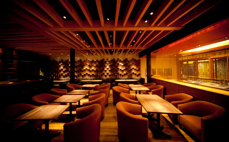 las vegas, indoors, illuminated, business, Vegas, United States of America, Restaurant, united states, table, absence, 5K, lighting equipment, tub, wood - material