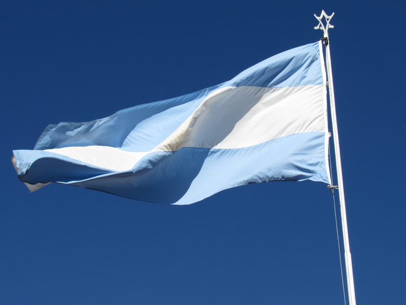pole, national, 4K, celeste, clear sky, white color, independence, motion, day, outdoors, no people, freedom, home, sunny, argentina flag, flag, sunlight