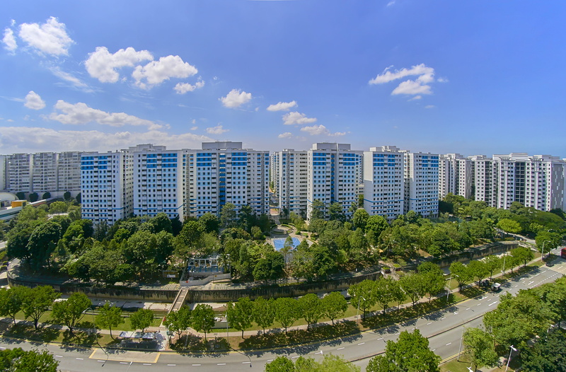 design, housing, high angle view, cloud - sky, office building exterior, house, skyscraper, built structure, clouds, modern, building exterior, tree, outdoors