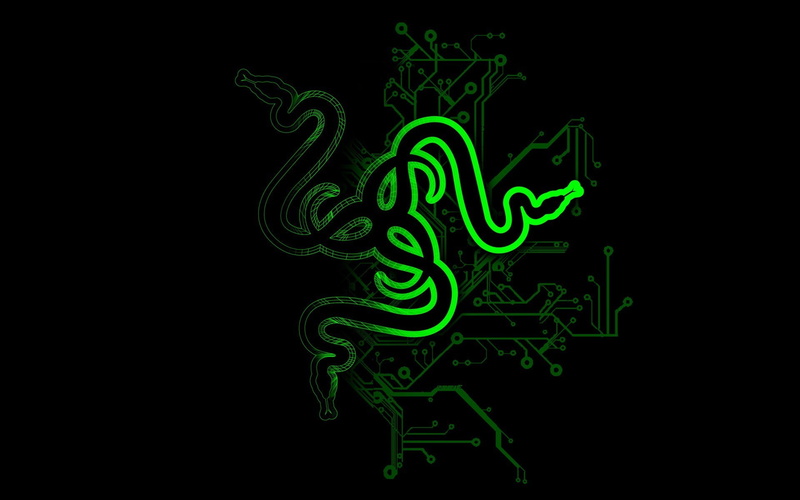 design, neon, technology, indoors, glowing, pattern, creativity, snake abstract razer logo, copy space, black background, night, futuristic, no people