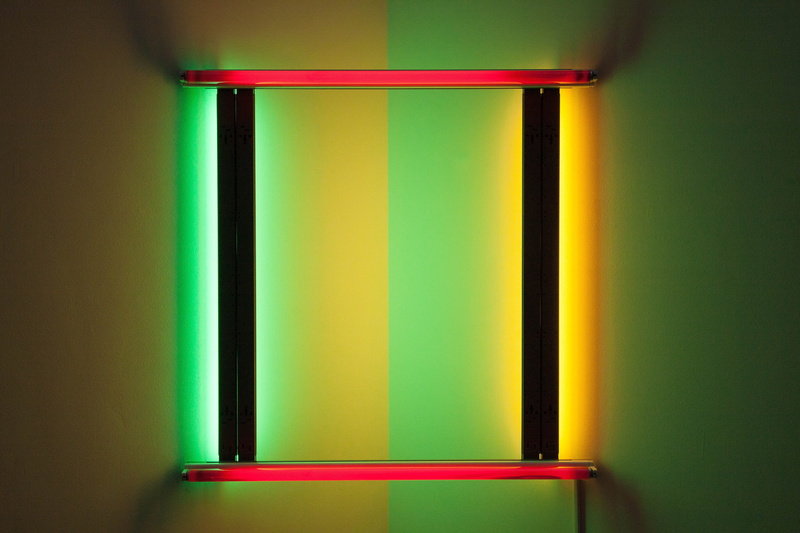 light, illuminated, orange, 4K, absence, empty, no people, indoors, red, neon lights, munich, vibrant color, green, art gallery, modern, the modern, close-up