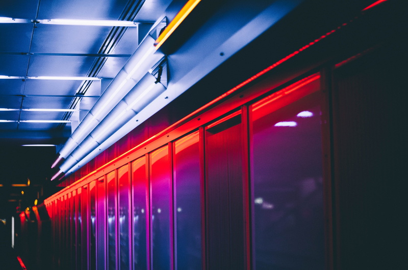 absence, neon, infrastructure, business, ceiling, building, no people, technology, light - natural phenomenon, arcade, light, futuristic, fluorescent light