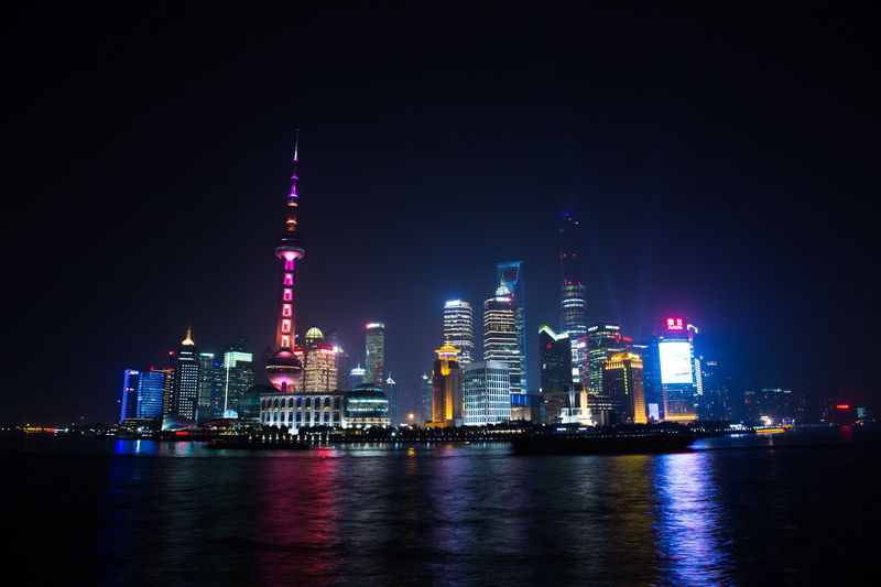 light, building exterior, built structure, water, architecture, urban skyline, landscape, reflection, tower, china, oriental, outdoors, office building exterior