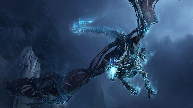 wings, tail, claws, night, teeth, 1080P, flying, fantasy art, dragon, Dragon Wings, blue