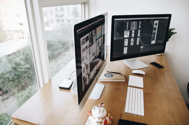 mouse, window, wireless technology, 5K, keyboard, communication, transparent, displays, imac, day, office, computer, screens, apple, home interior, apartment