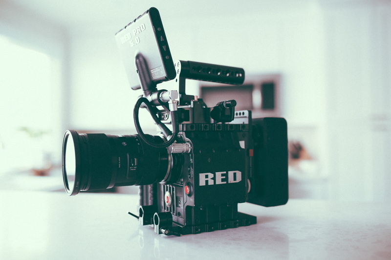 television camera, arts culture and entertainment, equipment, photography themes, video, filming, lens - optical instrument, recorder, red, film industry
