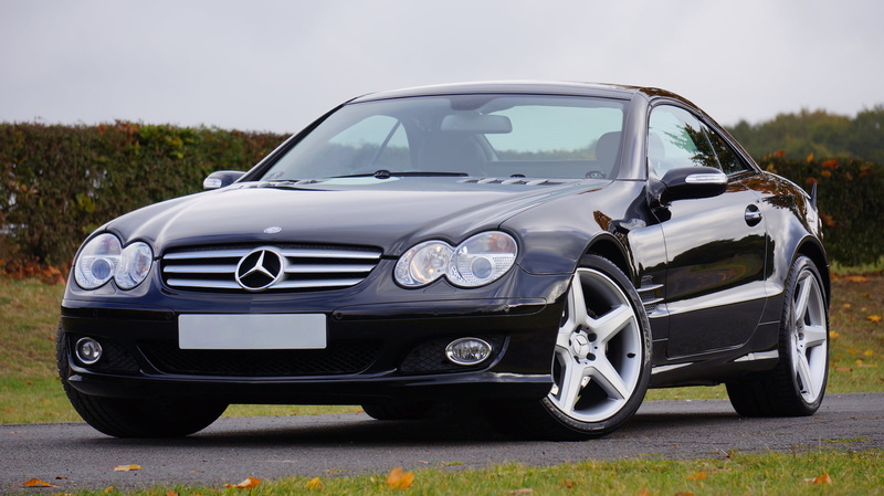 transportation, black, 1080P, environment, land Vehicle, sky, daytime, road, outdoors, no people, mercedes, metal, expense, vintage car, blue, luxury