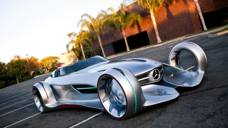 daytime, 4K, 4K, car, Mercedes-Benz Silver Arrow Concept, parking, concept, silver, Mercedes-Benz Silver Lightning, benz, mercedes