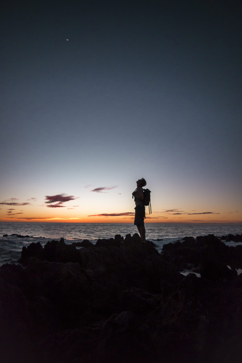 shiloette, united states, man, beauty in nature, silhouette, photographer, leisure activity, lifestyles, hawaii, sunset, men, water, tranquility, real people