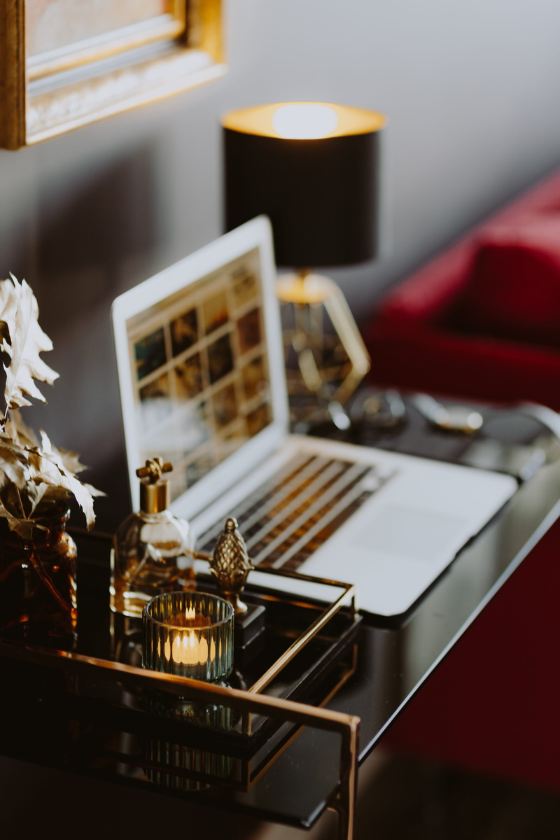 freshness, elegant, workspace, food and drink, indoor, office, no people, laptop, painting, black, 5K, screen, home interior, art, frame, picture, mobile