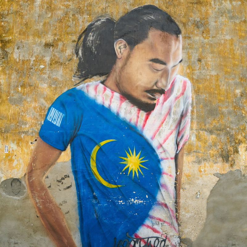 aesthetics, portrait, men, city ​​center, wall, standing, selective focus, wall - building feature, malaysia, entertainment, graffiti, casual clothing