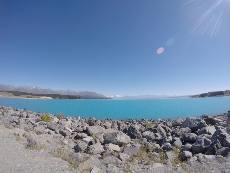 rocks, outdoors, scenics - nature, blue, copy space, sea, tranquil scene, mountain, tranquility, rock - object, mountains, go-pro, idyllic, no people, wide