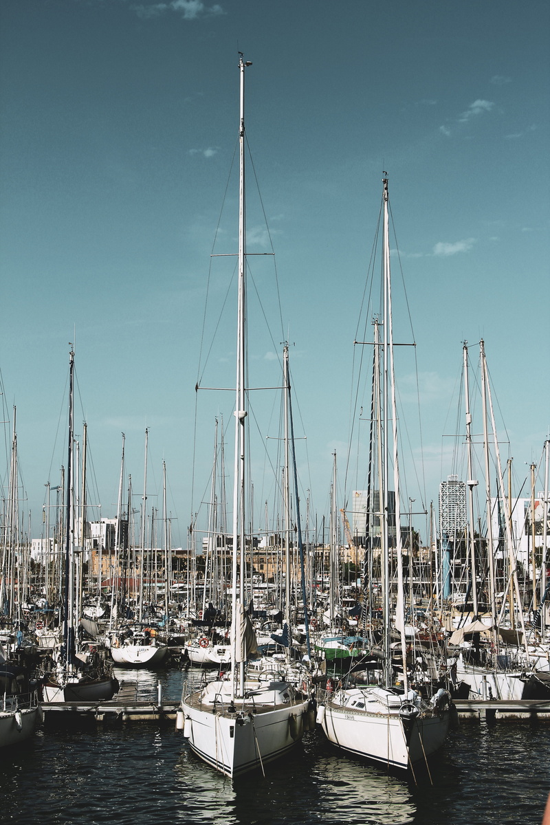 transportation, sea, pole, day, o, outdoors, gray, sky, sailing, port, travel, 5K, nautical vessel, no people, ocean, sailboat, nature, mast, architecture