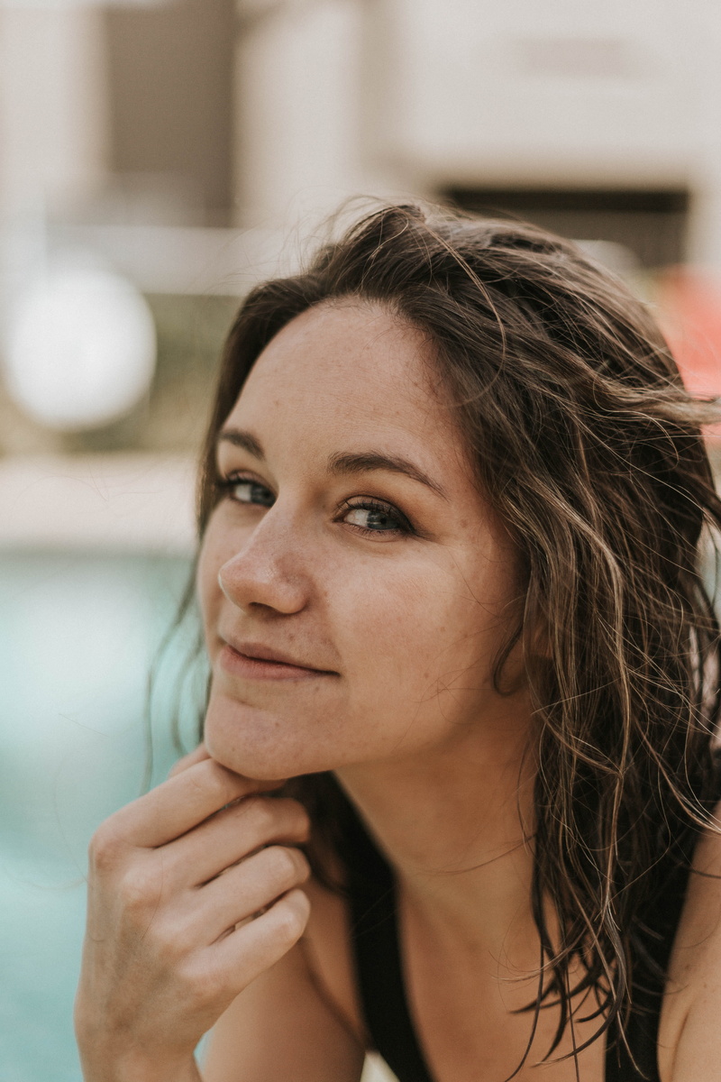 contemplation, front view, head, one person, human, focus on foreground, mouth, home decor, focus, adult, outdoors, right, skin, female, summer fun sun lasvegas portrait photography beautiful