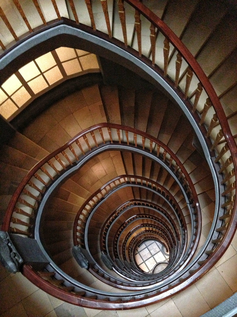pattern, structure, steps and staircases, railing, design, in a row, perspective, 2K, architecture, shape, spiral staircase, spiral, stairs, repetition