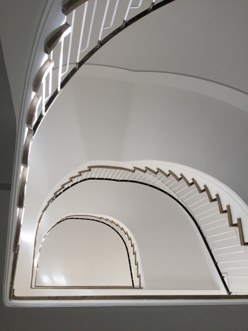 staircase, upward, low angle view, upgrade, stone steps, perspective, historically, close-up, building, steel, absence, modern, gradually, pattern, white color