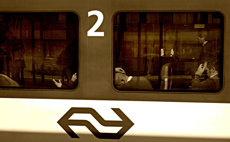 close-up, train window, reflections, people, day, travel, reflection, glass - material, sign, rail transportation, mode of transportation, no people, guidance