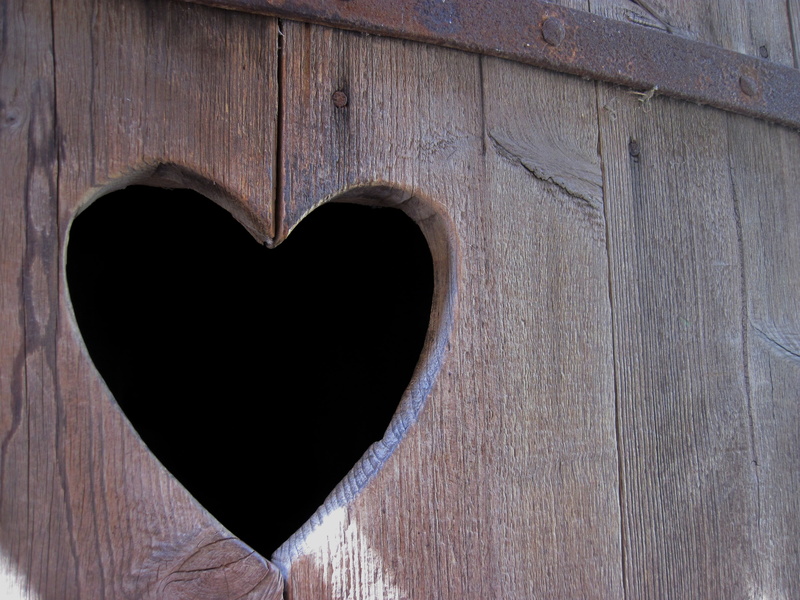 photo, wooden door, love, no people, wood, wall - building feature, day, backgrounds, single object, 4K, art and craft, brown, old, wooden slats, door