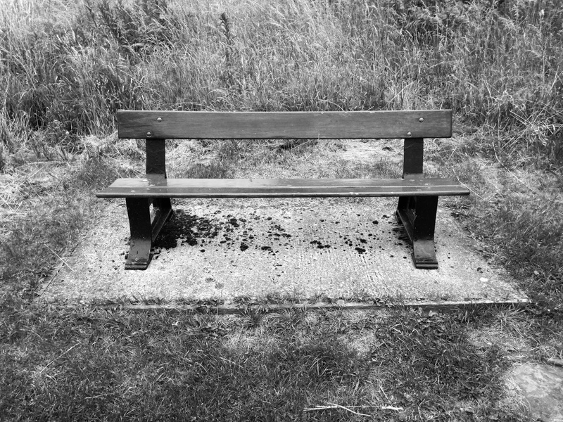Nature, old, table, field, park - man made space, chair, wooden, seat, black, relaxation, wood - material, sitting, Park, no people, grass, tranquility
