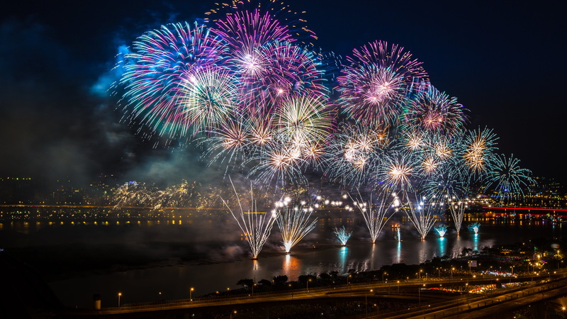 science, render, no people, city, cityscape, firework, laser, nature, design, shape, black, fractal, long exposure, light, backdrop, bridge - man made structure