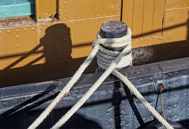 4K, harbour, harbor, railing, nautical, day, rope, nautical vessel, bollard, moor, boat, vessel, nature, outdoors, transportation, restrained, moored