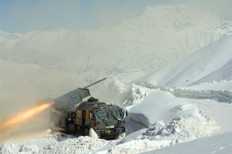 Sakarya, MRLS, Roketsan, UAE, MCL, T-122, 4K, Jobaria, snow, multiple launch rocket system, TR-122