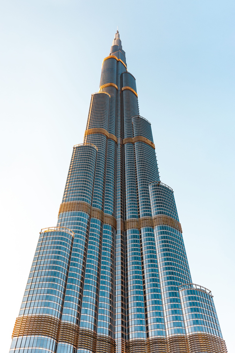 outdoors, burj, city, skyscraper, architecture, 5K, nature, modern, glass - material, built structure, travel destinations, financial district, office building exterior