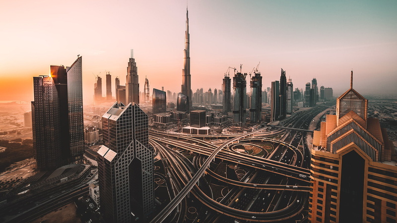 mist, Burj Khalifa, Dubai, 1080P, building, cityscape, photography