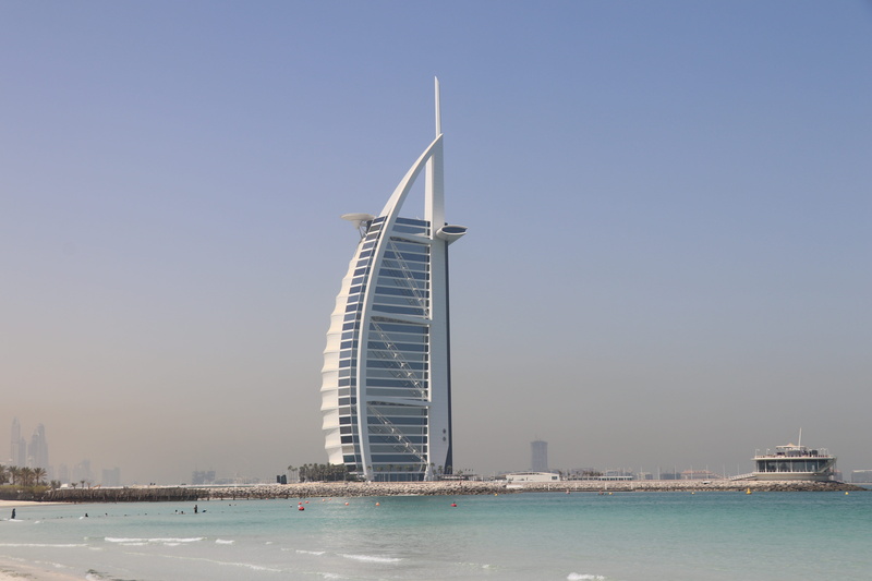 day, water, blue, 5K, sea, luxury, travel, copy space, sailboat, nature, waterfront, architecture, outdoors, city, skyscraper, #Dubai, built structure
