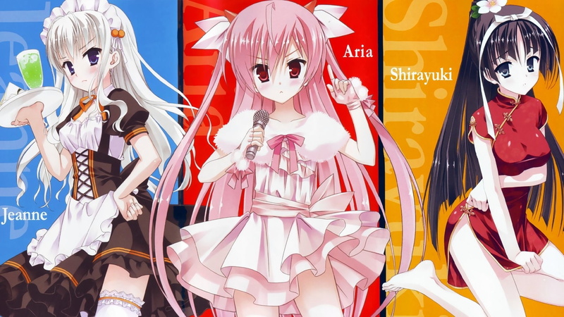 Kanzaki H Aria, Hotogi Shirayuki, 1080P, Anime, Aria The Scarlet Ammo