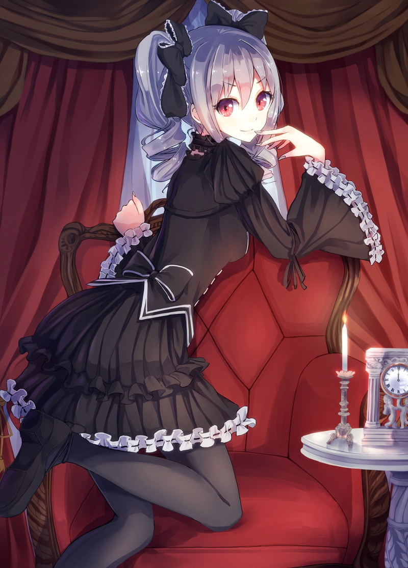 long hair, 720P, red eyes, anime, anime girls, purple hair, Kanzaki Ranko
