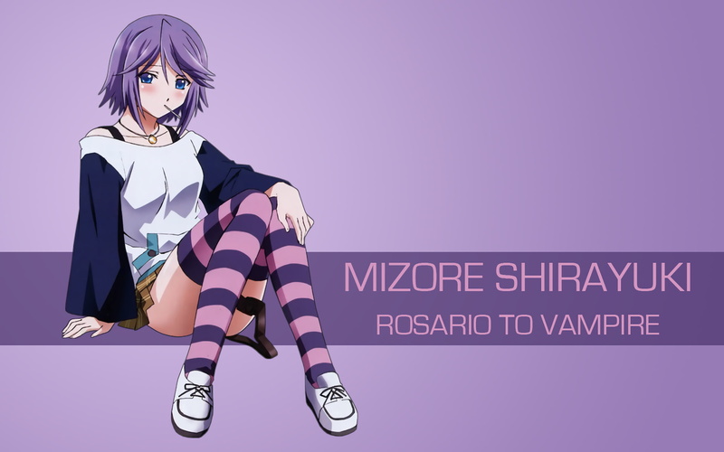 Shirayuki Mizore, anime girls, Rosario + Vampire, 1080P