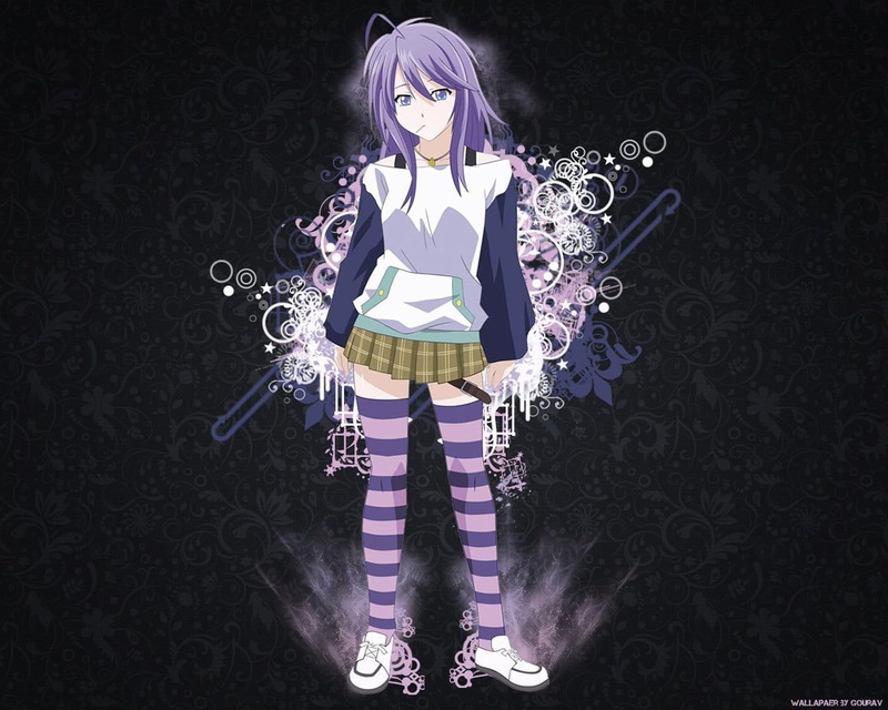 lifestyles, young adult, fashion, digital composite, Rosario + Vampire, looking at camera, Shirayuki Mizore, hairstyle, anime, casual clothing, illuminated
