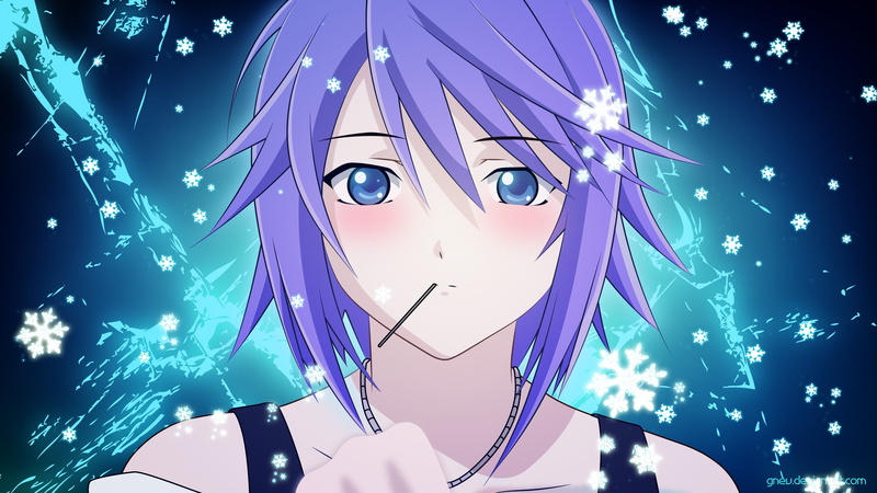mizore, Rosario Vampire, vampire, rosario, shirayuki, 2K, x, art, hd, Shirayuki Mizore, girls, hot, anime