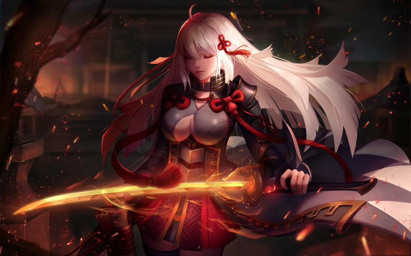 1080P, Fate/Grand Order, Okita Alter, Fate Series