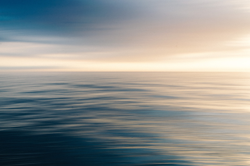 orange Color, water, wave, sunrise, sea, seascape, lake michigan, beach, sunset, dawn, 5K, tranquil Scene, motion, long exposure, blue, weather, desktop