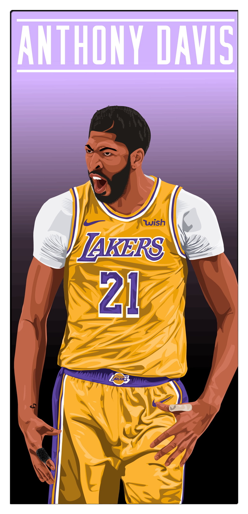 entertainment, sport, baskets, artwork, anthony davis, LeBron James, digital art, bucket, basketball, 2K