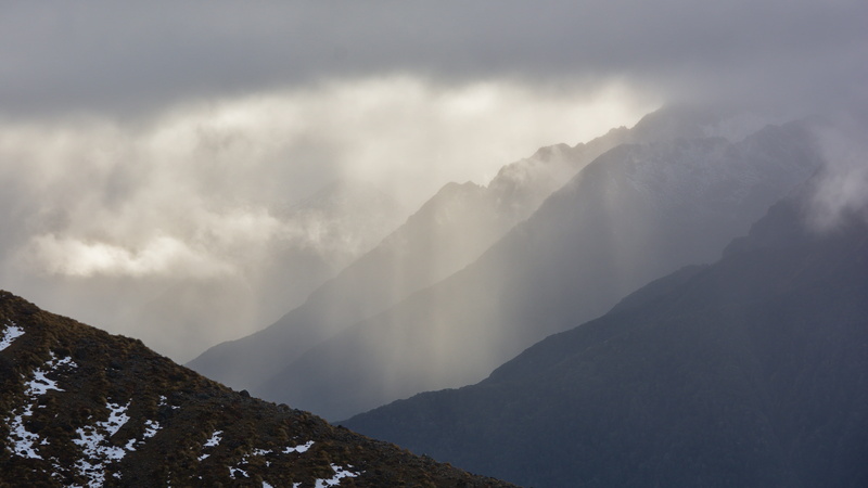 mountain range, beauty in nature, murchison mountains, kepler track, mountain, peak, fiordland national park, mountain peak, weather, no people, landscape