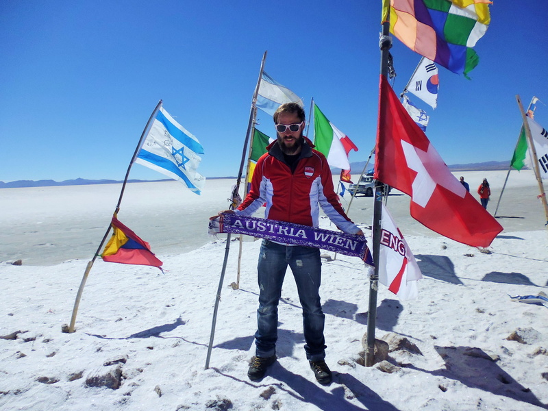 Salt Flats, trip around the world, young adult, young women, nature, Salar, day, flag, flags, full length, white, Blank, salar de uyuni, sunlight, Uyuni
