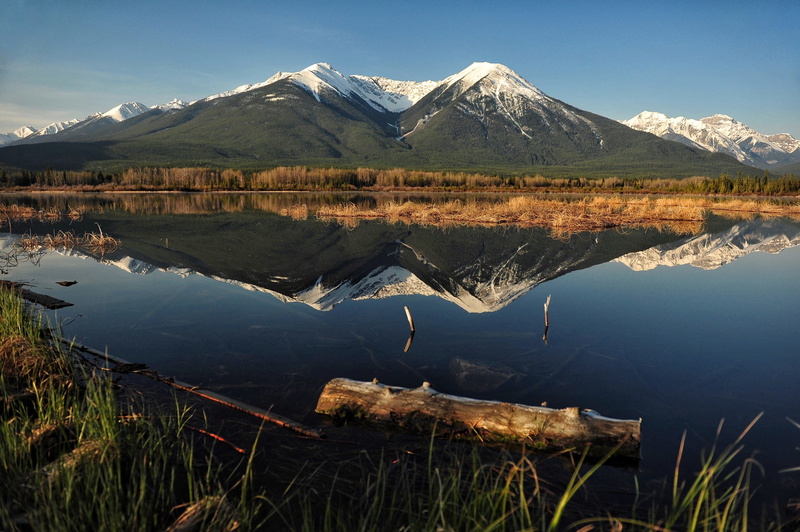 1080P, Vermilion Lakes, Jeff Clow, lake, mountains