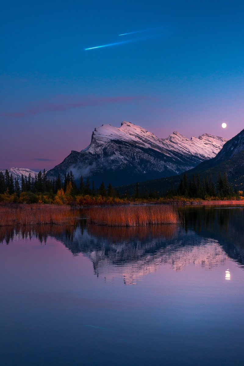 Reflection, Banff National Park, Vermilion Lakes, 4K, Landscape, 5K, Viewpoint, Mountains