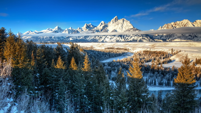 grand teton, Wyoming, Ansel Adams, Snake River, 1080P