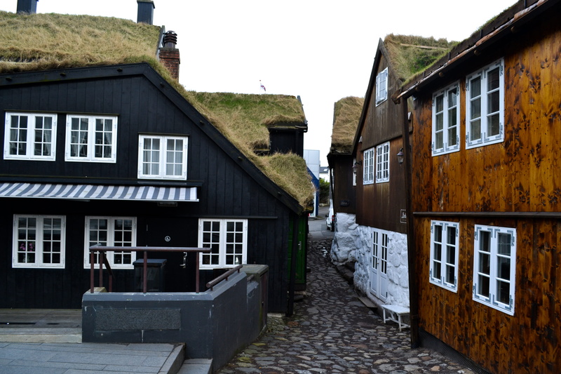outdoors, cobblestone, row house, faroe islands, building, house, day, nordic, old, wooden house, street, torshavn, town, 4K, architecture, footpath, no people