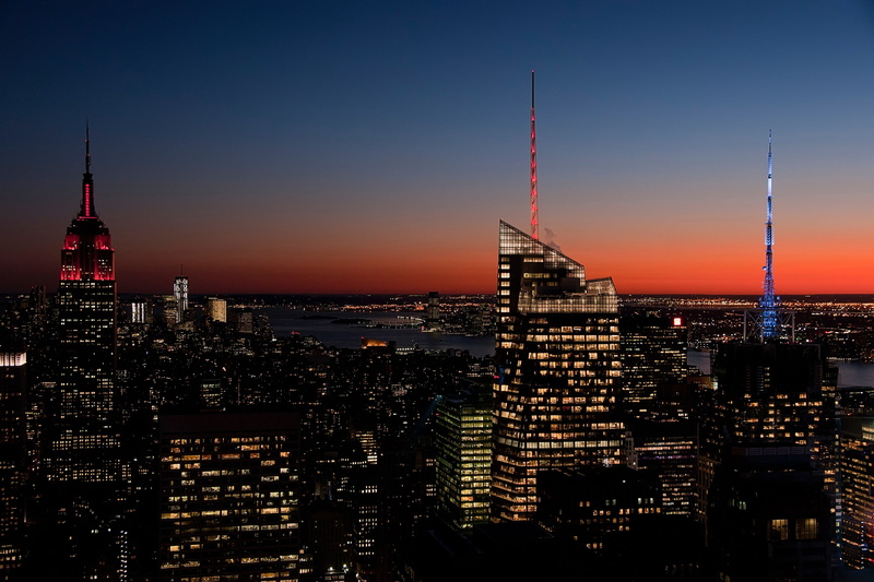 empire State Building, office Building, hudson River, new York City, no People, downtown District, office building exterior, night, freedom Tower - New York