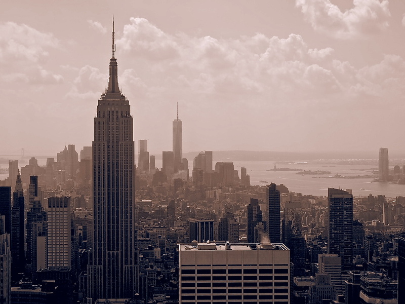 empire, cityscape, modern, aerial View, manhattan - New York City, empire State Building, downtown District, ny, city, america, sky, building Exterior