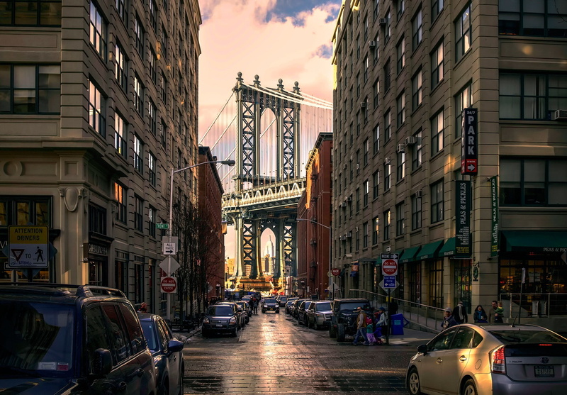 1080P, brooklyn, park, Brooklyn Park, manhattan, bridge, street, Manhattan Bridge