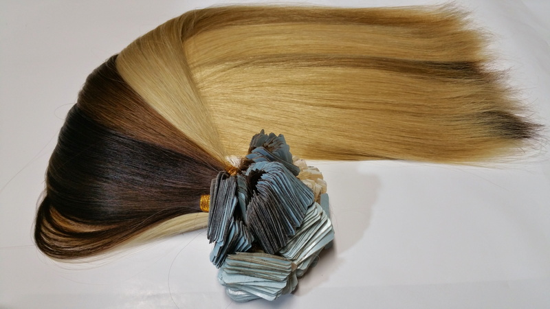 women, variation, tape extension, studio shot, still life, fashion, hair, close-up, rear view, young adult, hairstyle, indoors, human hair, choice, table